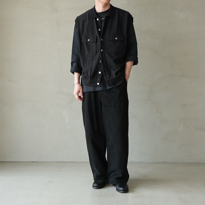 ysk-26ss-kn08) YASHIKI(ヤシキ) / Haoto Collar Vest (ハオトカラー