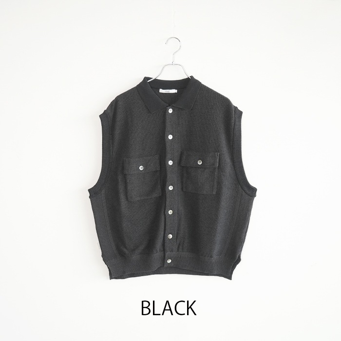 ysk-26ss-kn08) YASHIKI(ヤシキ) / Haoto Collar Vest (ハオトカラー