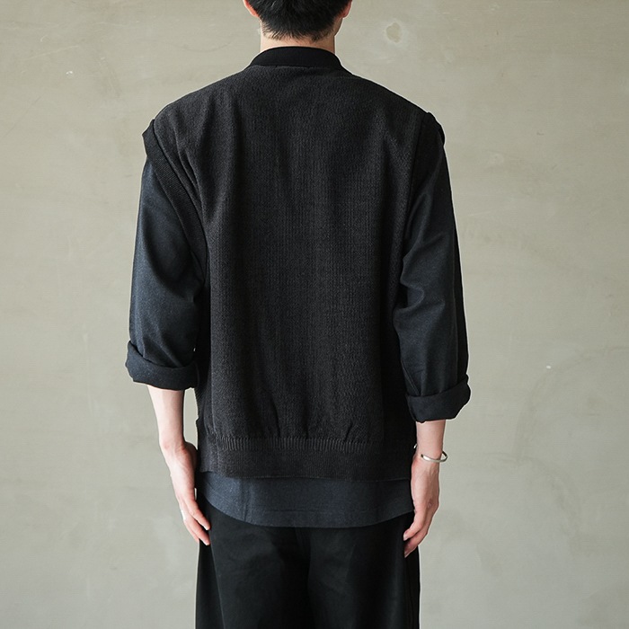 ysk-26ss-kn08) YASHIKI(ヤシキ) / Haoto Collar Vest (ハオトカラー