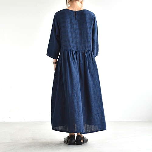 Vlas blomme(ヴラスブラム) ⭐︎ボートネック切り替えワンピース 13223601) / Vlas Blomme(ブラスブラム) / Vintage Stitch Stripe