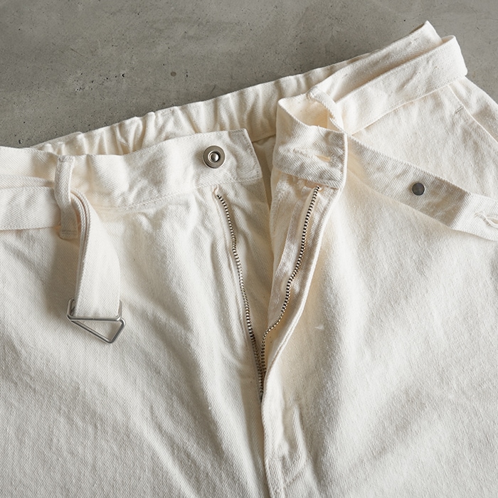 ys-25aw-44-1) YOKOSAKAMOTO(ヨーコサカモト) /BELTED TROUSERS