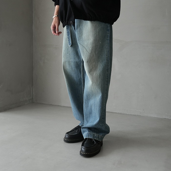 ys-25aw-44-1) YOKOSAKAMOTO(ヨーコサカモト) /BELTED TROUSERS
