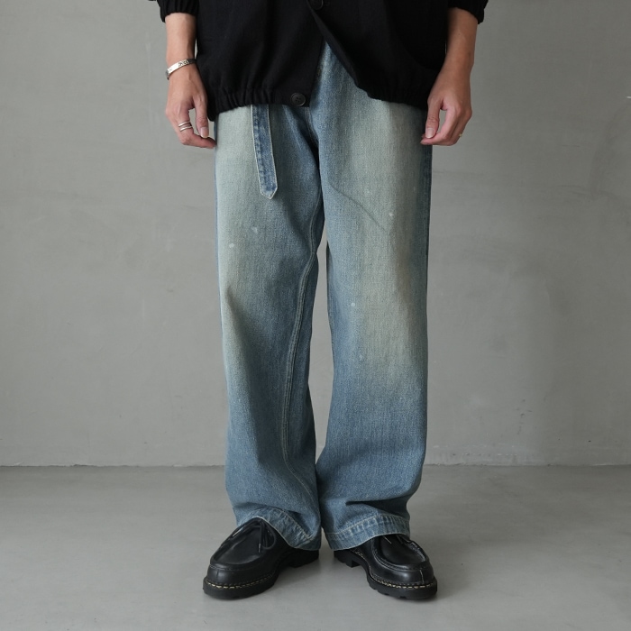ys-25aw-44-1) YOKOSAKAMOTO(ヨーコサカモト) /BELTED TROUSERS