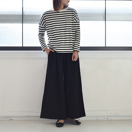 R&D.M.CO-/オールドマンズテーラー/ボーダードロップシャツ★新品 R&D.M.Co- / OLDMAN'S TAILOR GAUZE BORDER DROP SHOULDER SHIRT