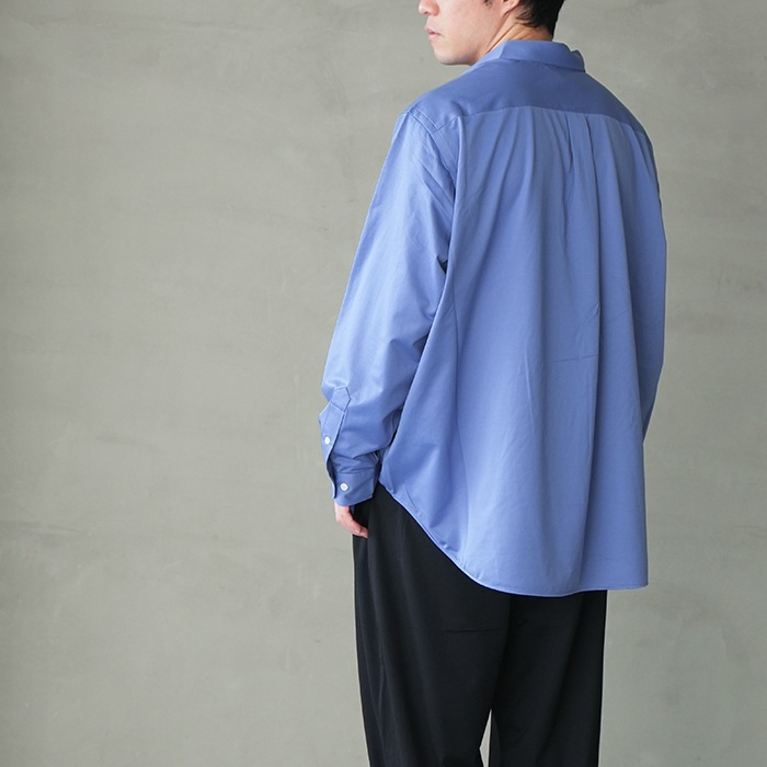 KANEMASA PHIL. / 長袖シャツ/M/コットン/BLU/無地/km25s-018 40%OFF】(km25s-018）/ KANEMASA(カネマサ) / 46G Atmosphere L/S