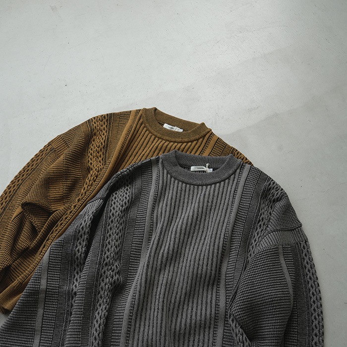 C*y様 YASHIKI Kuchiba Knit (MUSTARD )24AW YASHIKI - 【ラスト1点】【24AW】Kuchiba Knit(MUSTARD) | Salty