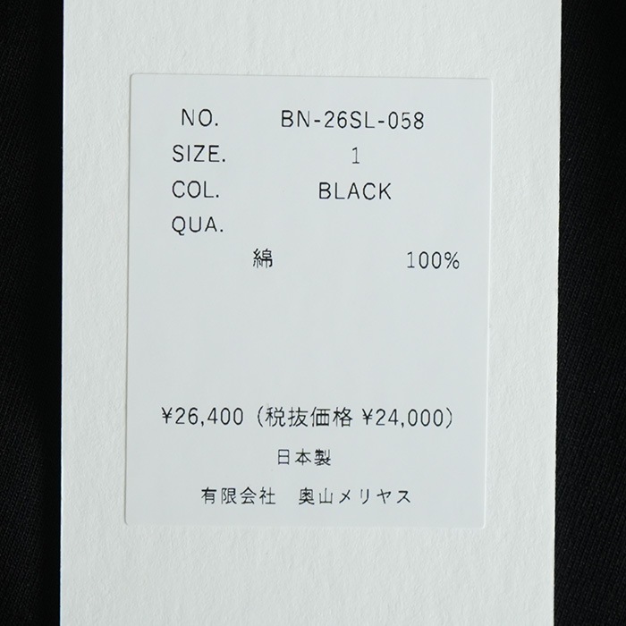 ◎◎(bn-26sl-058) / BATONER(バトナー) / Women INNOCENT COTTON