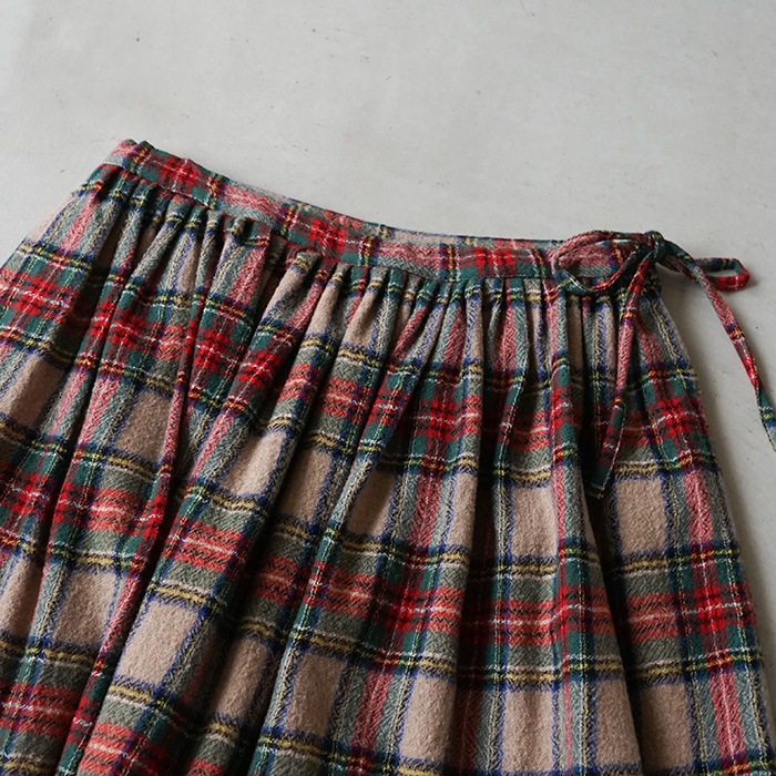 R&D.M.Co- オールドマンズテーラーチェック ラミーシルク スカート 5900) / R&D.M.Co-/OLDMANS TAILOR(アールアンドディーエムコー