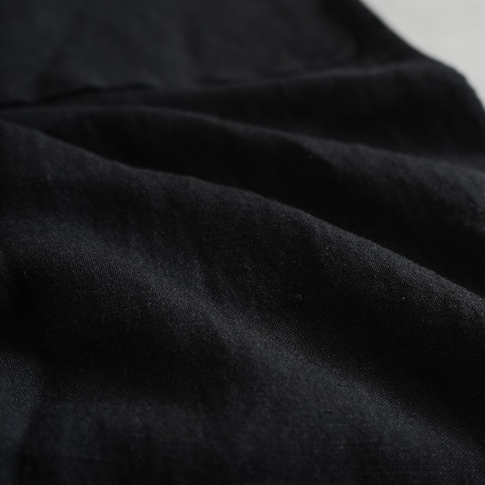 ヴラスブラム　Linen Viscose Canvas サロペットブラック 楽天市場】Vlas Blomme ヴラスブラム ブラスブラム リネン ビス
