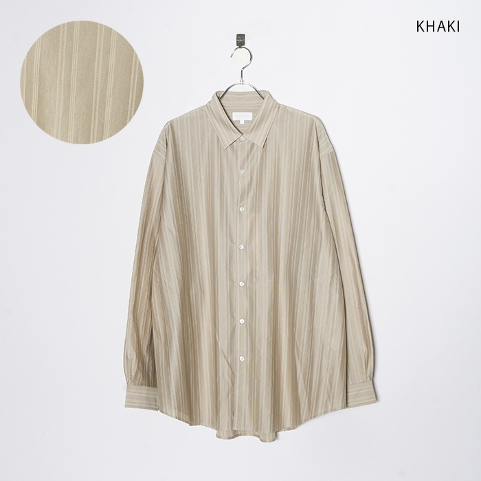 km25s-023）/ KANEMASA(カネマサ) / 46G Atmosphere Stripe L/S