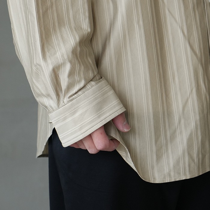 km25s-023）/ KANEMASA(カネマサ) / 46G Atmosphere Stripe L/S
