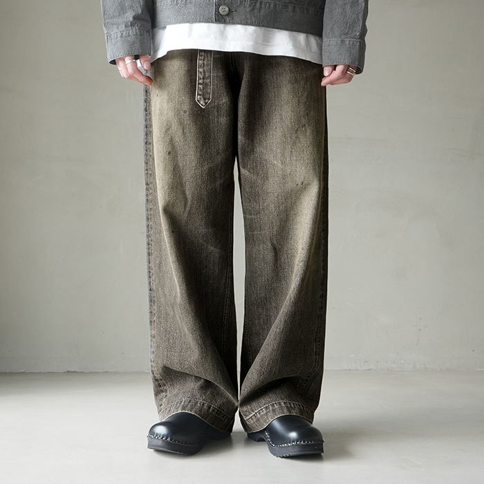 ys-25ss-12) YOKOSAKAMOTO(ヨーコサカモト) /BELTED TROUSERS