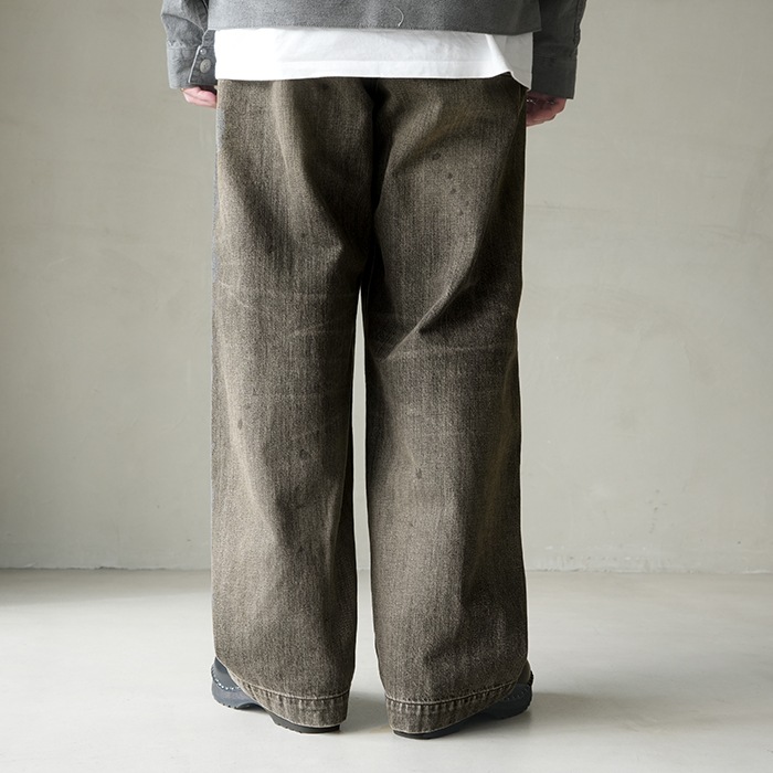 ys-25ss-12) YOKOSAKAMOTO(ヨーコサカモト) /BELTED TROUSERS