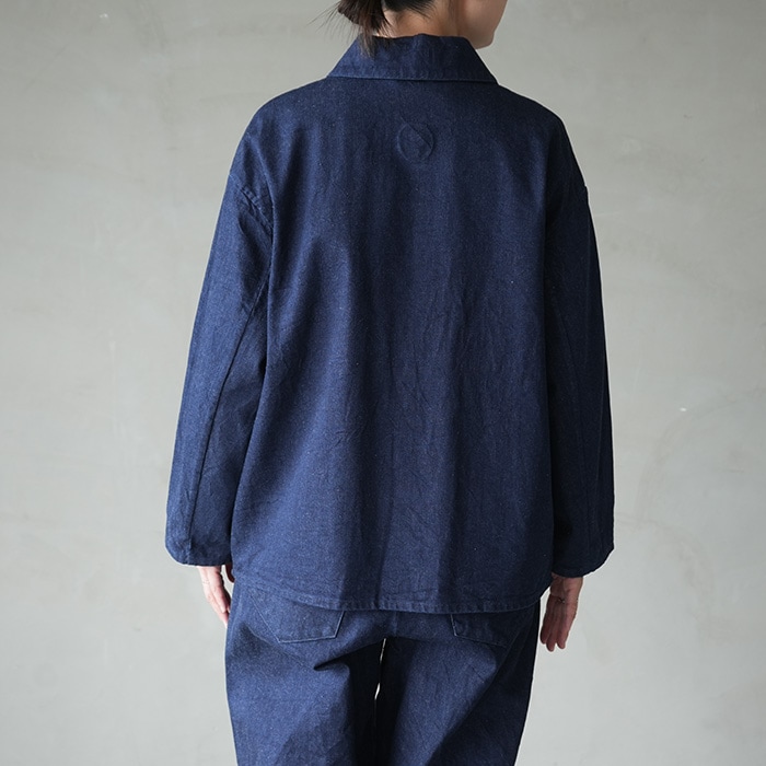 新品　Atelier d'antan アトリエダンタン　デニムジャケット　タグ付 Atelier d'antan (アトリエ ダンタン) Andre Linen Denim Jacket