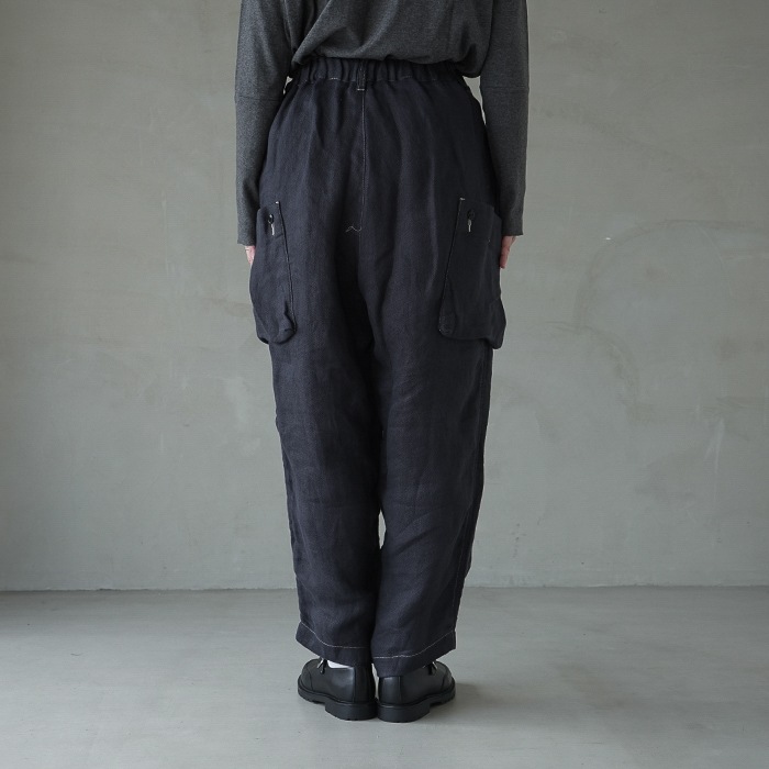 ヴラスブラム　パンツ　ネイビー Vlas blomme (ヴラスブラム) 裏付きペンギンパンツ