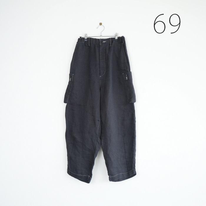 ヴラスブラム　パンツ　ネイビー Vlas blomme (ヴラスブラム) 裏付きペンギンパンツ