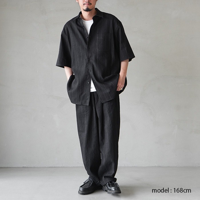 ys-26ss-56) YOKOSAKAMOTO(ヨーコサカモト) /REGULAR COLLAR S/S SHIRT