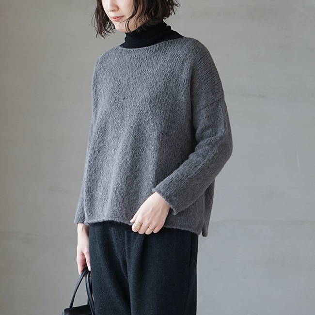 e223k173) / evam eva (エヴァムエヴァ) / alpaca wool pullover