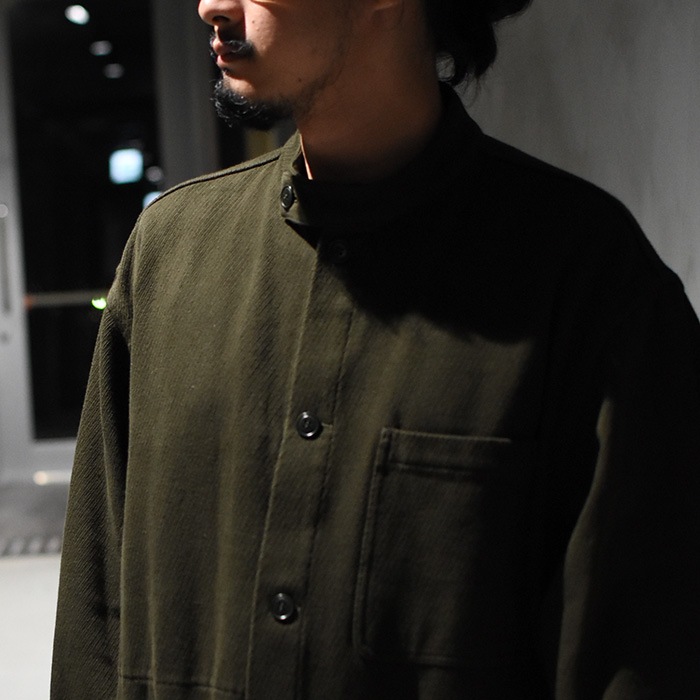 YOKO SAKAMOTO オープンカラー ワークシャツ ジャケット L.