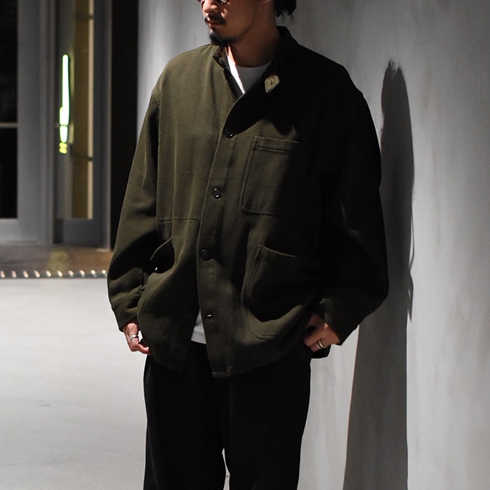 w*迎様 24aw YOKO SAKAMOTO　WORK JACKET - BL YOKO SAKAMOTO “LEATHER WORK JACKET” – SHELTER