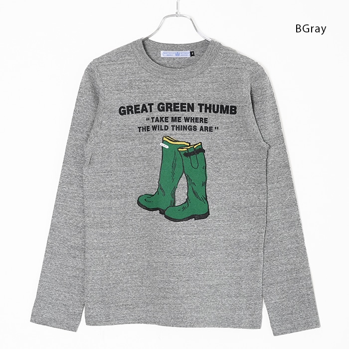 R&D.M.Co-☆今期新品MEN'S GREEN BOOT L/T SHIRT R&D.M.Co-/OLDMAN'S TAILOR オールドマンズテーラー MEN'S GREEN