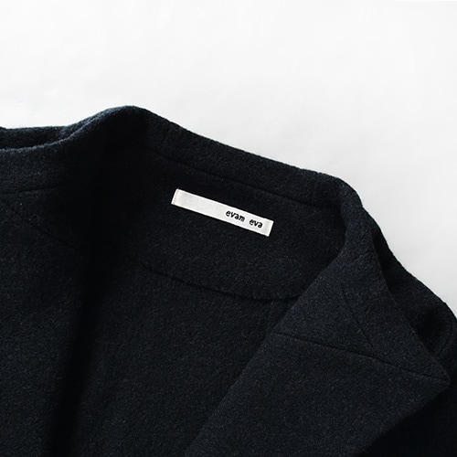 e203k054) / evam eva(エヴァムエヴァ) / press wool long coat