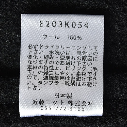 e203k054) / evam eva(エヴァムエヴァ) / press wool long coat