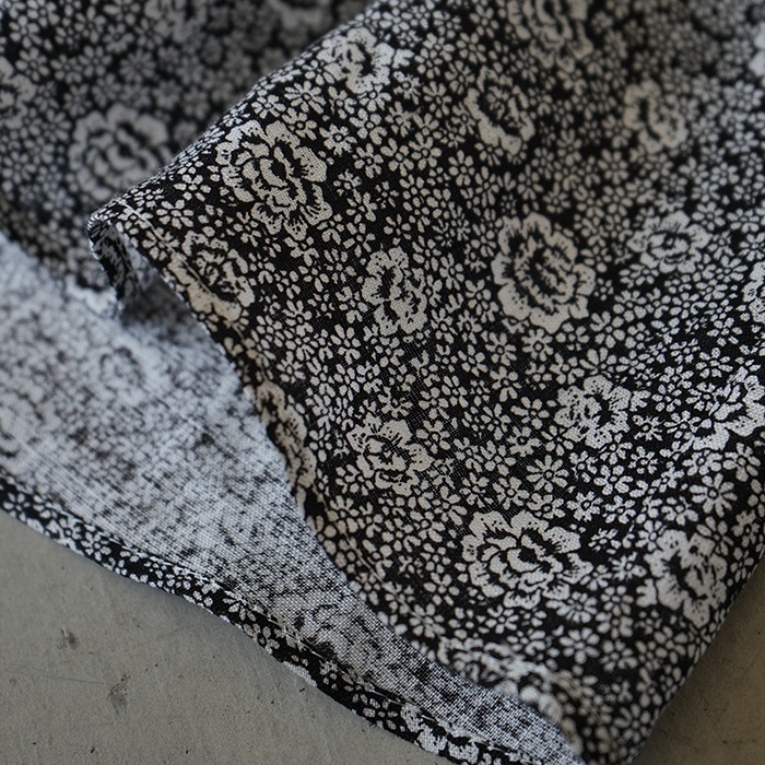 R&D.M.Co- プリンセスフラワーギャザースモックブラウス R&D.M.Co- / OLDMAN'S TAILOR PRINCESS FLOWER SMOCK BLUOUSE