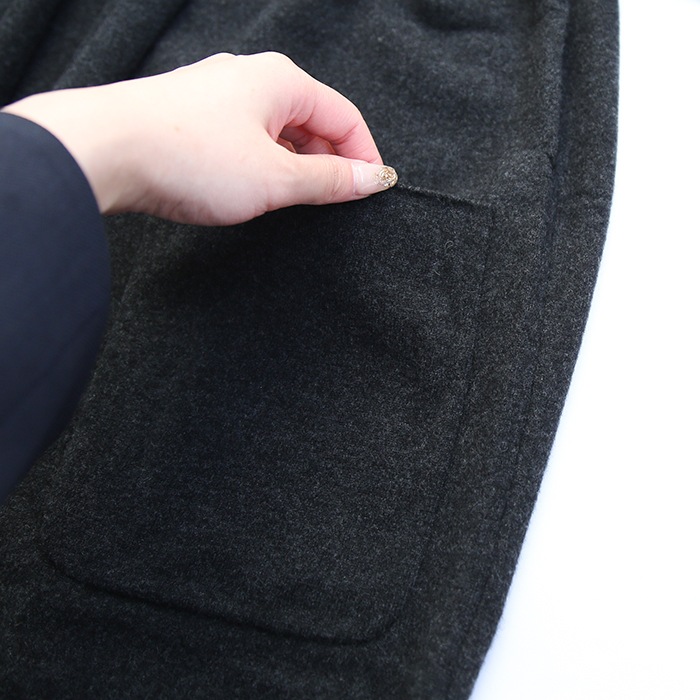 ◎☆（e233k168） / evam eva(エヴァムエヴァ) /press wool robe