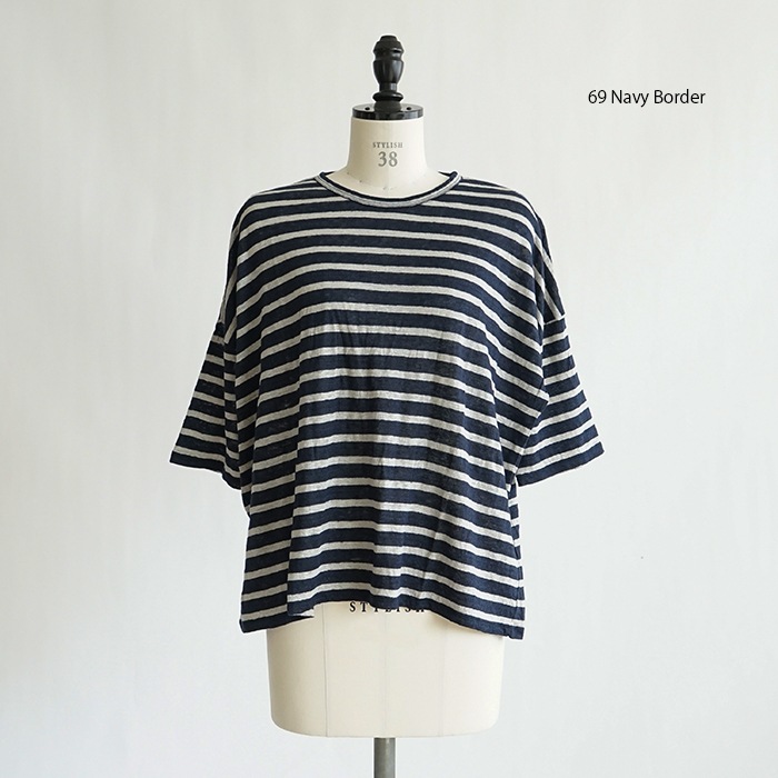 Vlas Blomme＊ヴラスブラムリネンビッグT新品タグ付き Vlas Blomme＊ヴラスブラムリネンビッグT新品タグ付き