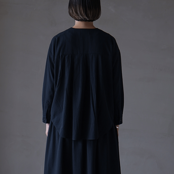 トップス evam eva wool no collar tunic e251t015-1.jpg