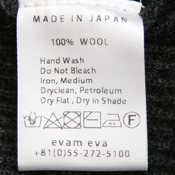 □（e233k164） / evam eva(エヴァムエヴァ) /wool aze long vest
