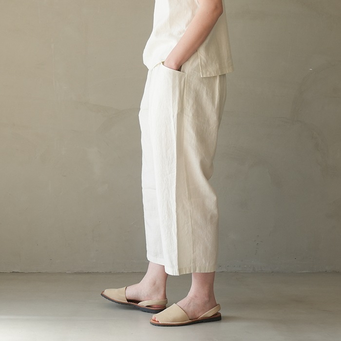 ◎□(e251t100) / evam eva (エヴァムエヴァ) water linen