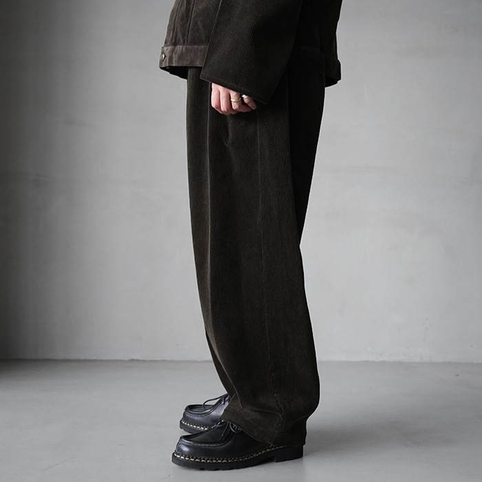 ys-25aw-37) YOKOSAKAMOTO(ヨーコサカモト) /WIDE EASY PANTS(ワイド