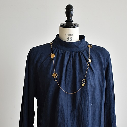 未使用美品 ブラスブラムVlas Blomme リネンアクセサリー 31482881) / Vlas Blomme(ブラスブラム) / Plate&Smoky Quartz NC