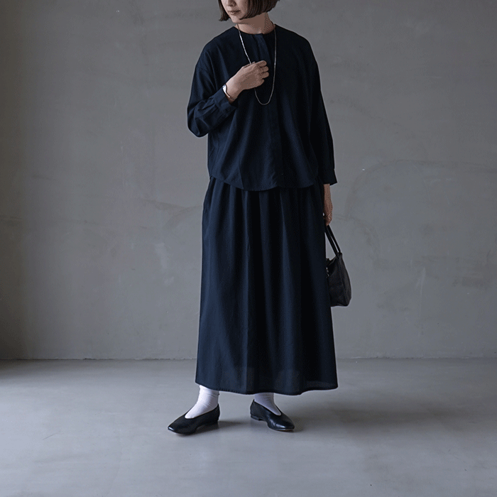 最高 e233t087) skirt shirring / (エヴァムエヴァ) eva evam / スカート