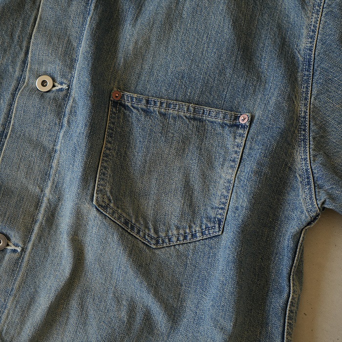 24SS 完売サイズ✨ヨリshirocon Origami デニムブラウス 38 shirocon origamiデニムブラウス | 2024 SP Collction| yori