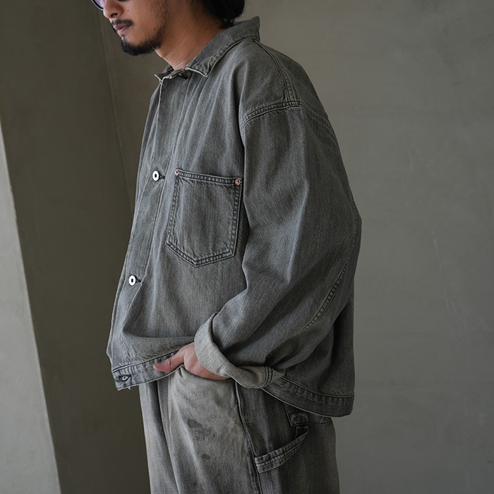 ys-24ss-31-1) YOKOSAKAMOTO(ヨーコサカモト) / DENIM BLOUSE(デニム