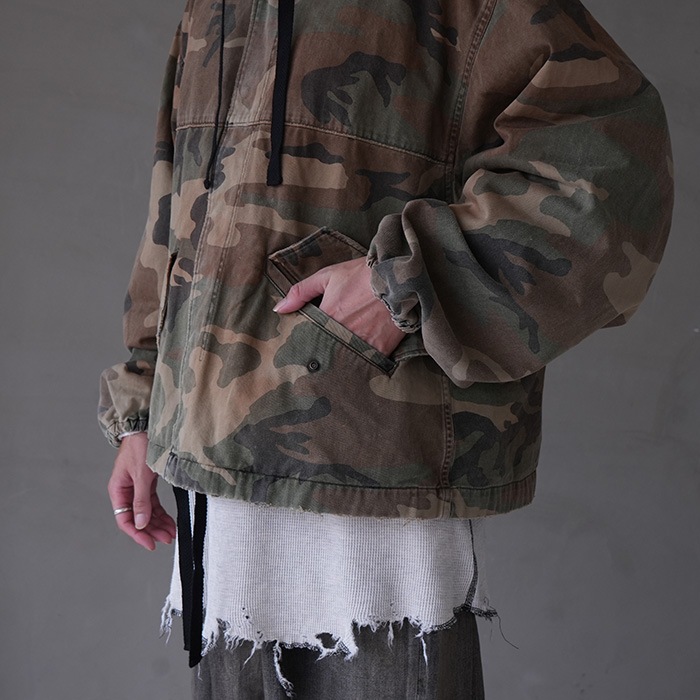 anc-sh47-a) / ANCELLM (アンセルム) / CAMO HOODIE JACKET
