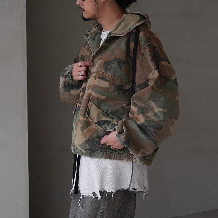 anc-sh47-a) / ANCELLM (アンセルム) / CAMO HOODIE JACKET