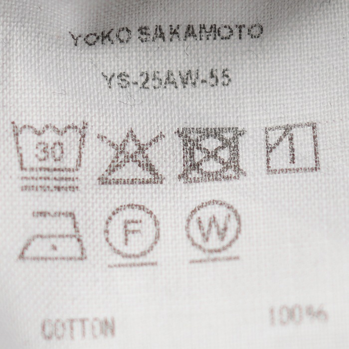 ys-25aw-55) YOKOSAKAMOTO(ヨーコサカモト) /JUMP SUIT(ジャンプスーツ