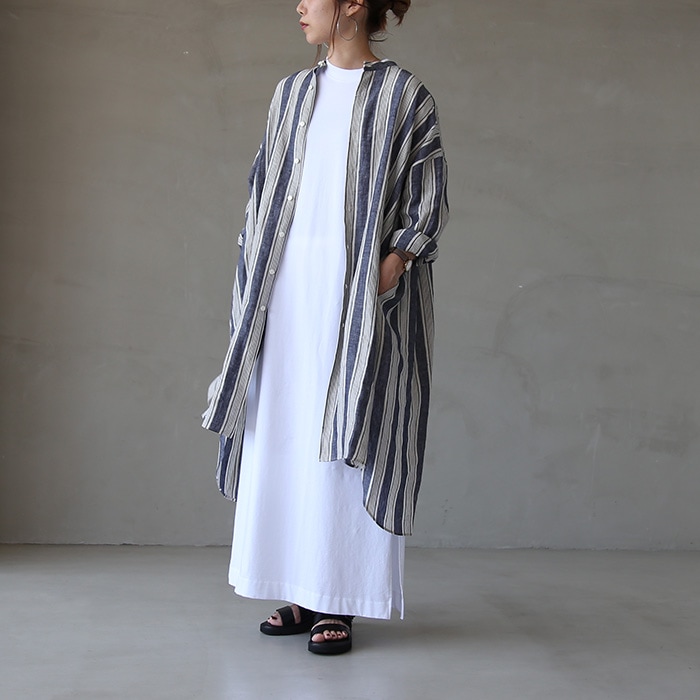 R&D.M.Co- GOOD OLDS DAYS スタンドカラーロングシャツ R&D.M.Co- GOOD OLDS DAYS スタンドカラーロングシャツ 【公式通販】