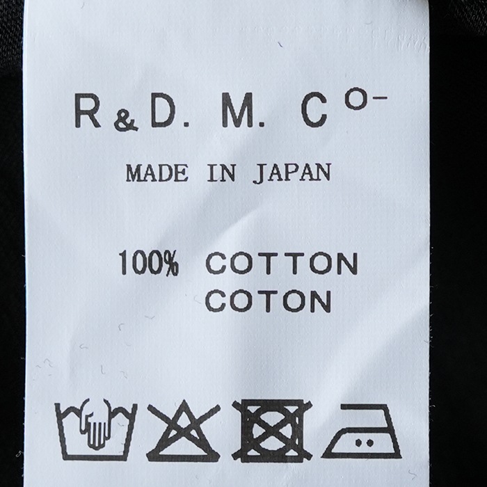 R&D.M.CO- オールドマンズテーラー ロゴプリント長袖Tシャツ