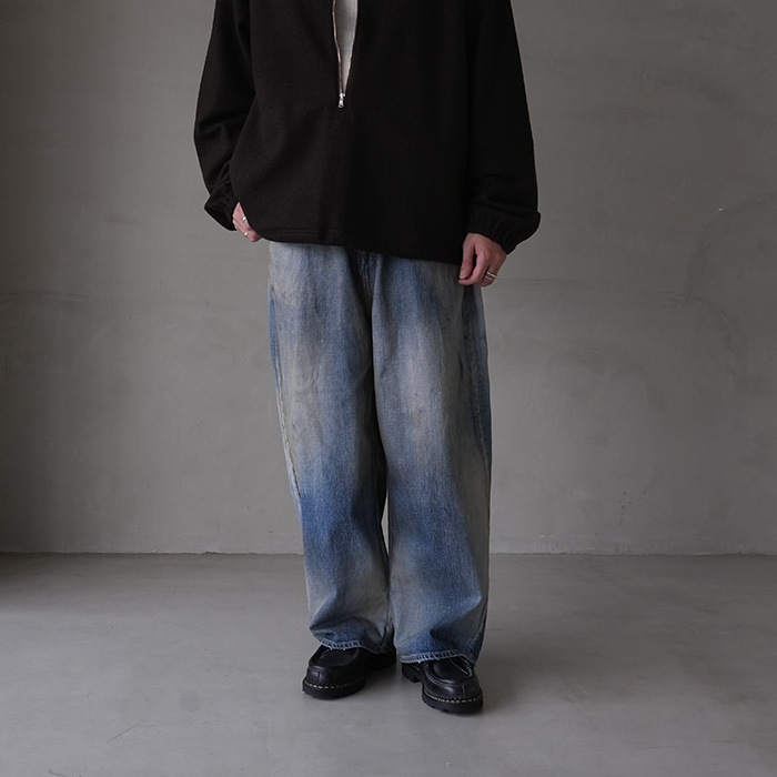ANCELLM (アンセルム)AGING WIDE DENIM デニム ANCELLM | アンセルム AGING WIDE DENIM PANTS(INDIGO