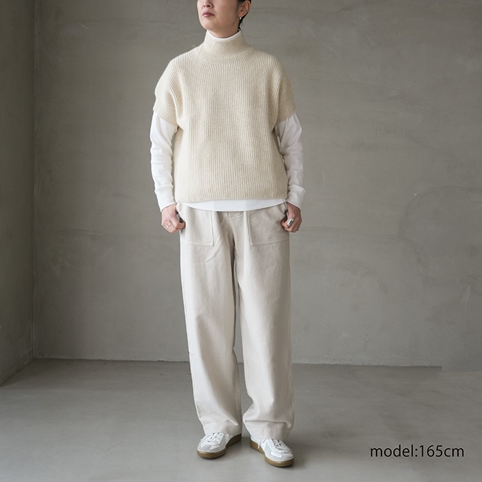 ○(e253t170) / evam eva (エヴァムエヴァ) / brushed cotton wide