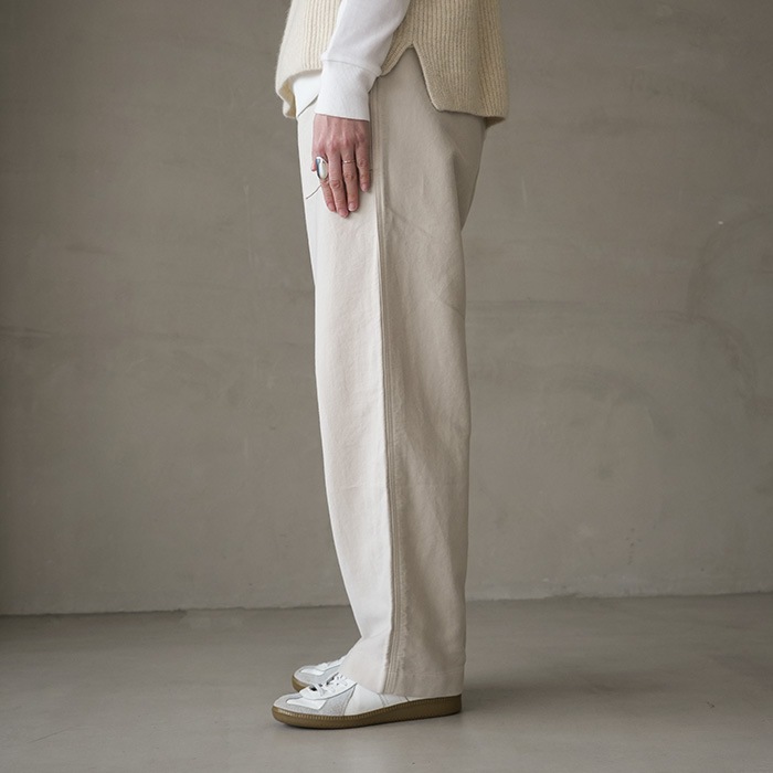 □(e253t170) / evam eva (エヴァムエヴァ) / brushed cotton wide