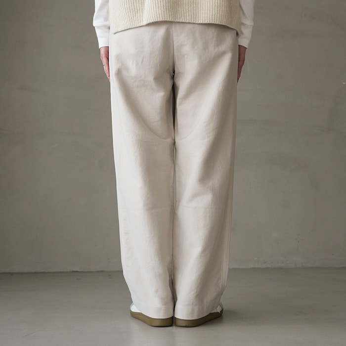 □(e253t170) / evam eva (エヴァムエヴァ) / brushed cotton wide
