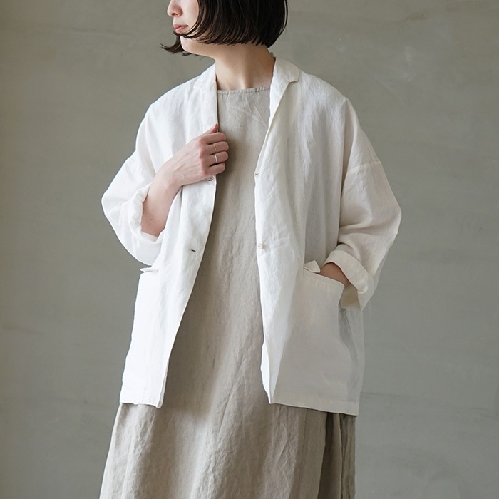 春新品◆¥31,900 Atelier d'antan Linen Jacket 春新品◇¥31,900 Atelier d'antan Linen Jacket - メルカリ