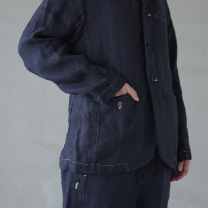 新品　Vlas Blomme ヴラスブラム　ラチネ　テーラード　ジャケット 13406094_001_002-500x667.jpg