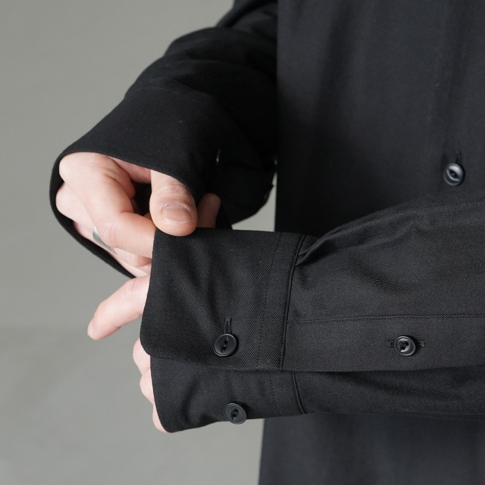 ys-26ss-48) YOKOSAKAMOTO(ヨーコサカモト) /OPEN COLLAR SHIRT